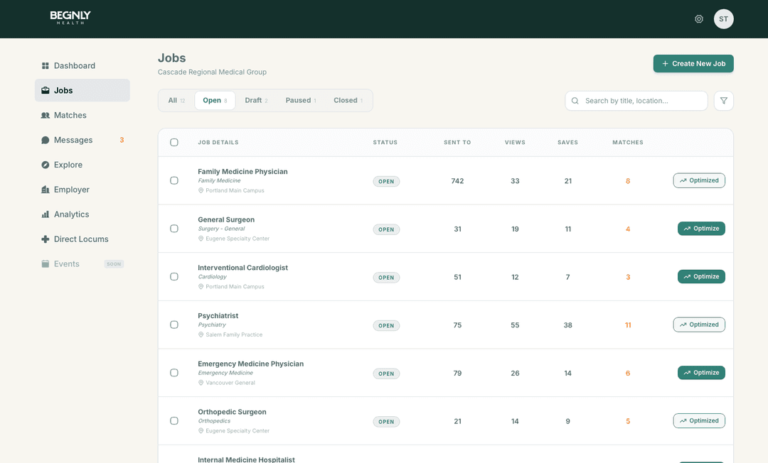 Employer experience — step 2